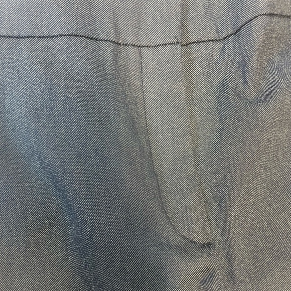 Zara elastic waist denim like slacks. Size medium, tapered leg. - Picture 3 of 4